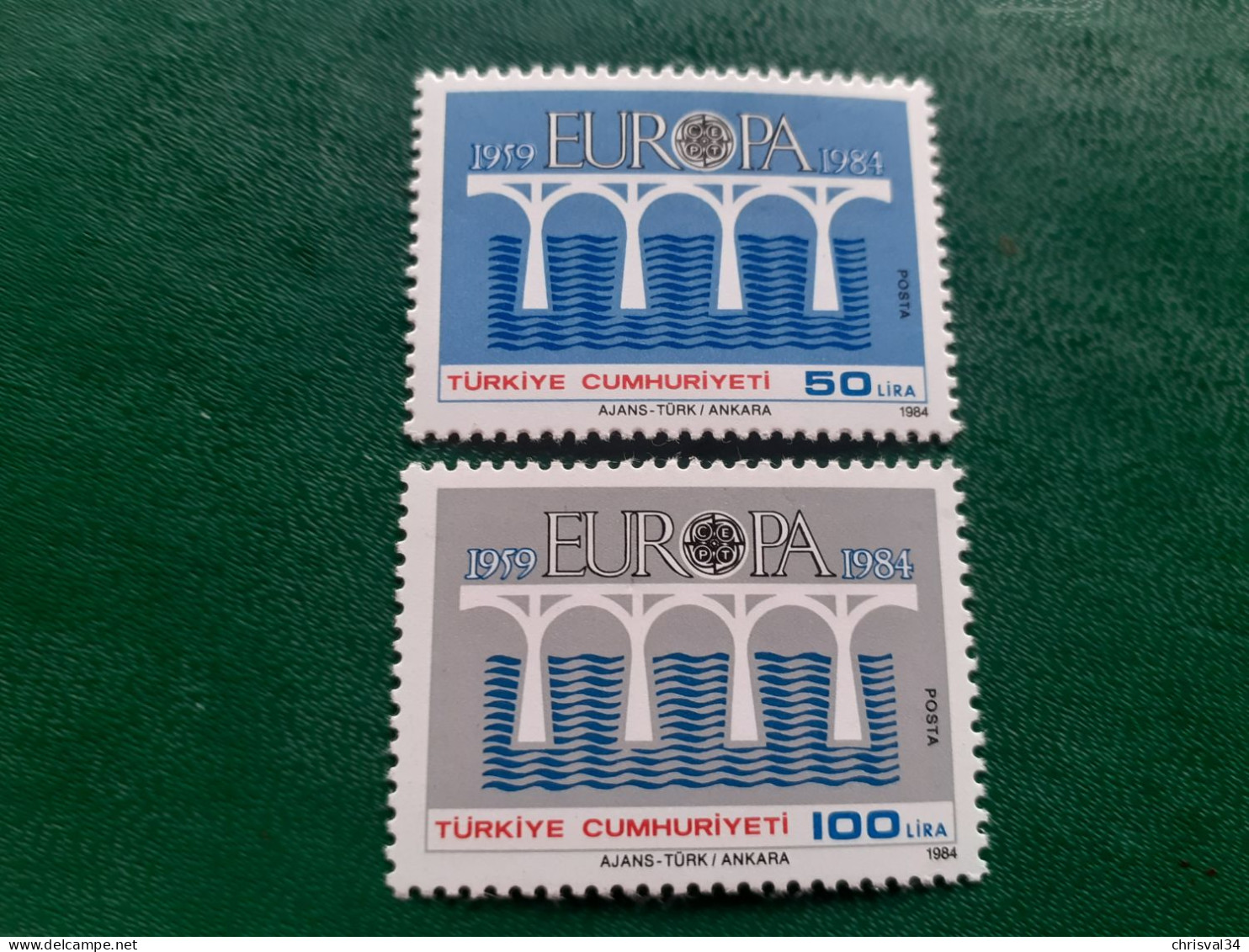 TIMBRES   TURQUIE    ANNEE  1984    N  2425  /  2426     NEUFS  LUXE** - Nuovi