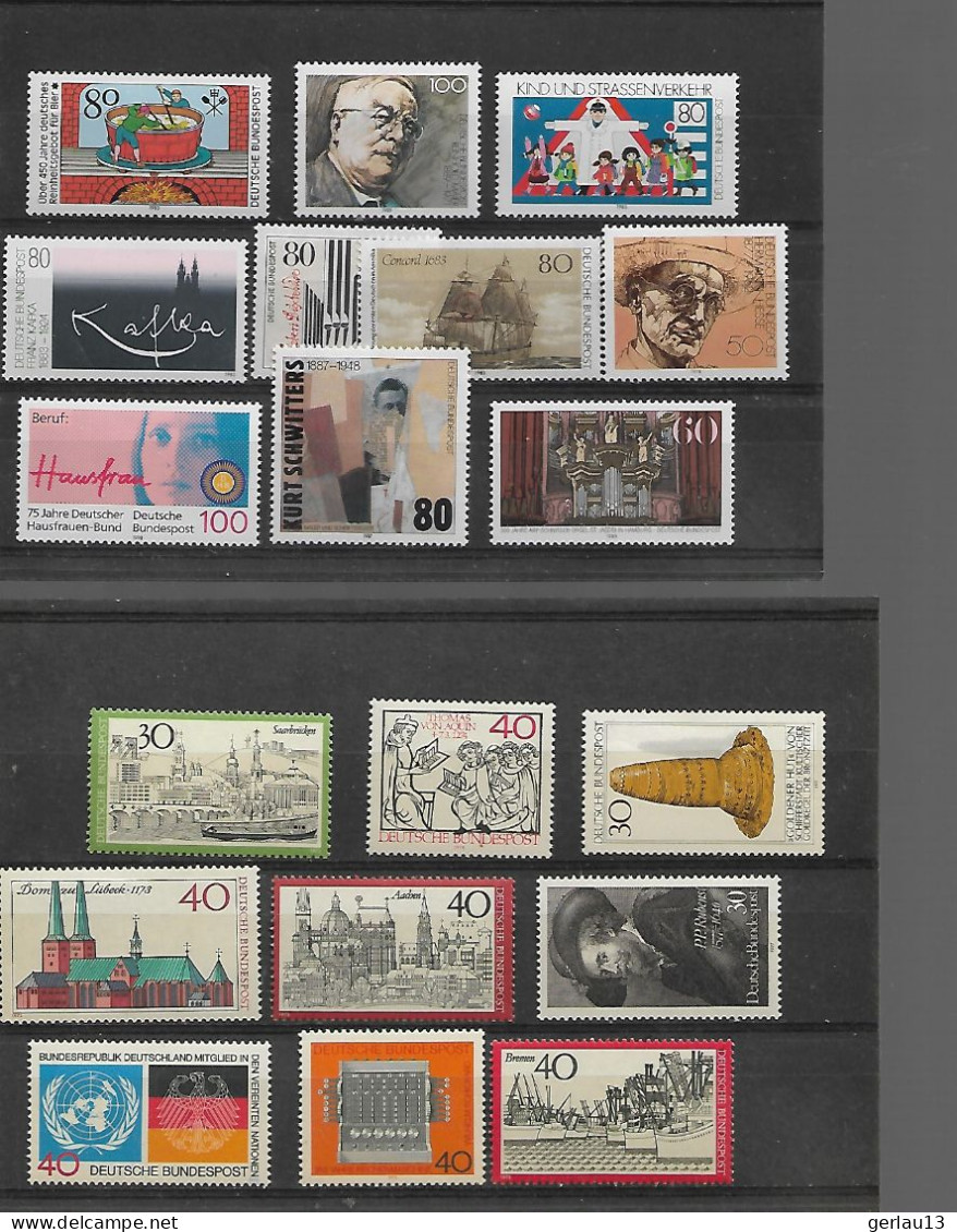 LOT  **     ALLEMAGNE DE L OUEST      NEUFS SANS CHARNIERE - Collections