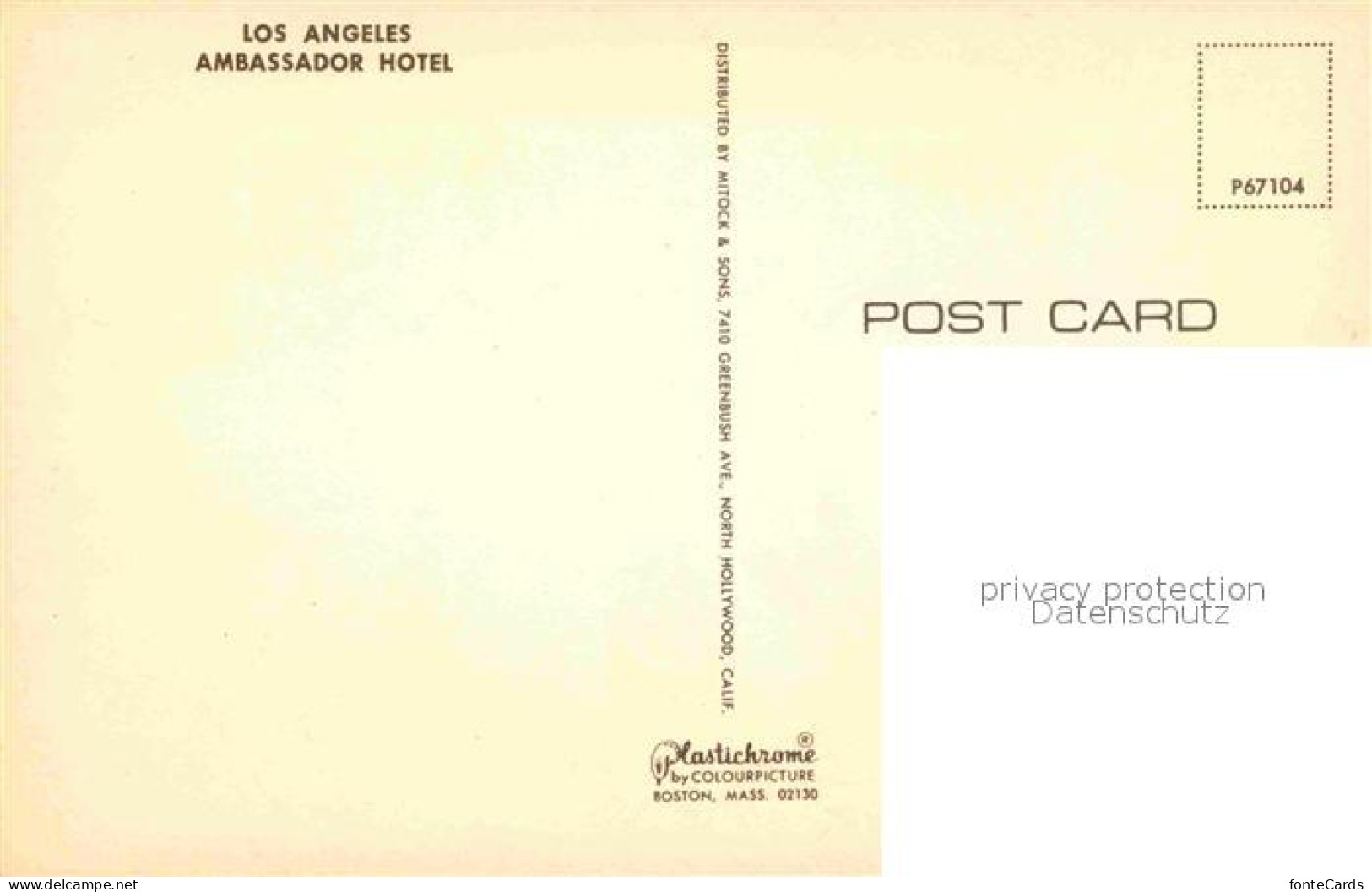 72794124 Los_Angeles_California Ambassador Hotel - Other & Unclassified