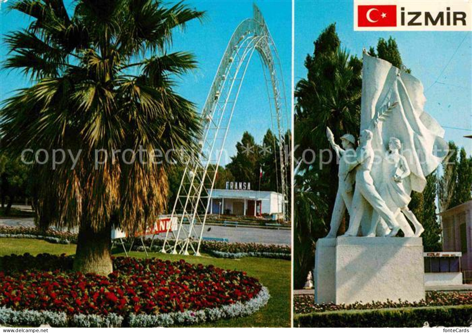 72793531 Izmir Egenin Incisi Fuar'dan Iki Goeruenues Palme Denkmal Izmir - Turkey
