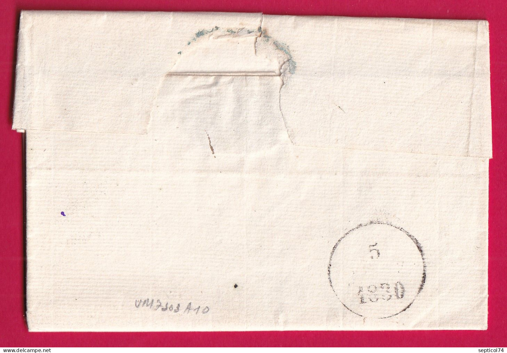 MARQUE 47 ST GEORGES MAINE ET LOIRE 1830 POUR CHATEAU LAVALLE INDICE 11 LETTRE - 1801-1848: Précurseurs XIX