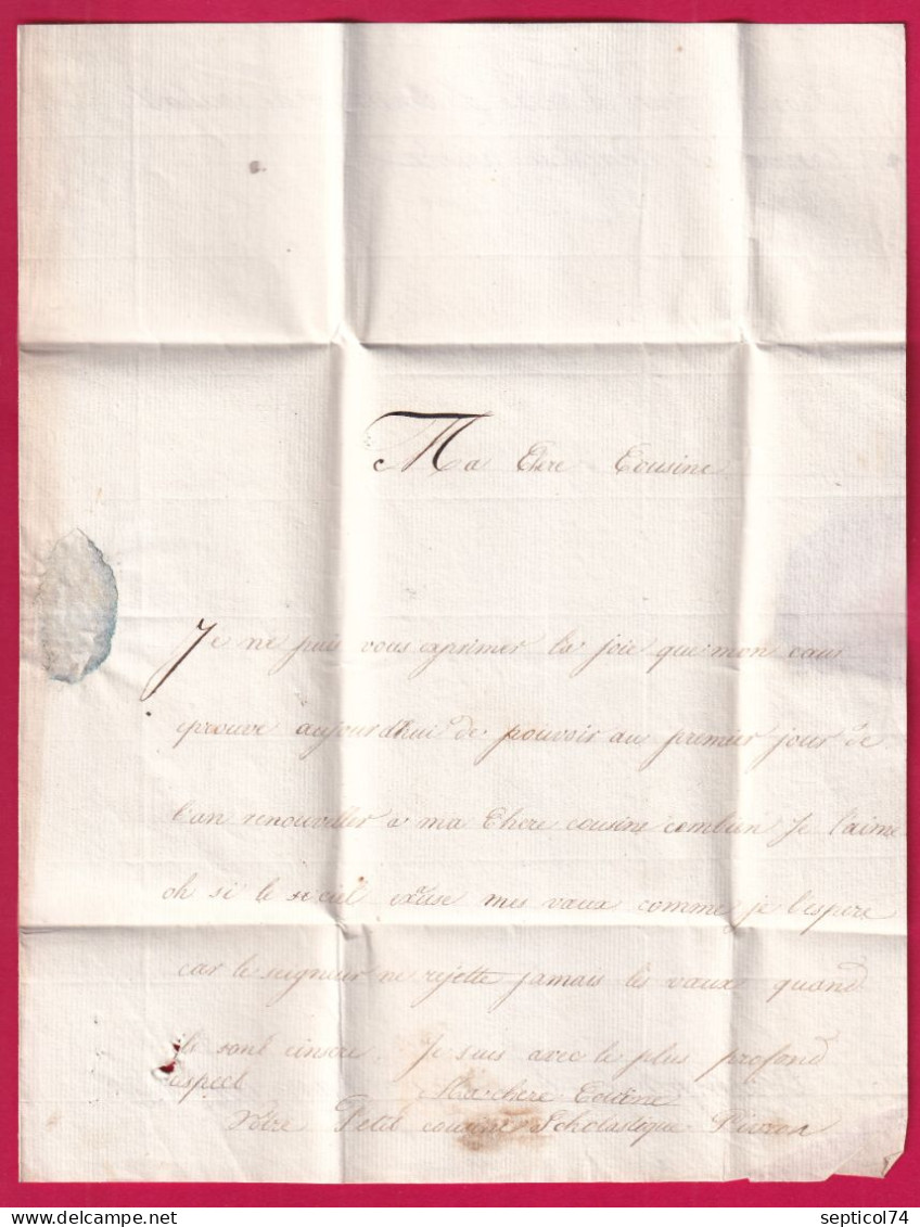 MARQUE 47 ST GEORGES MAINE ET LOIRE 1830 POUR CHATEAU LAVALLE INDICE 11 LETTRE - 1801-1848: Precursori XIX