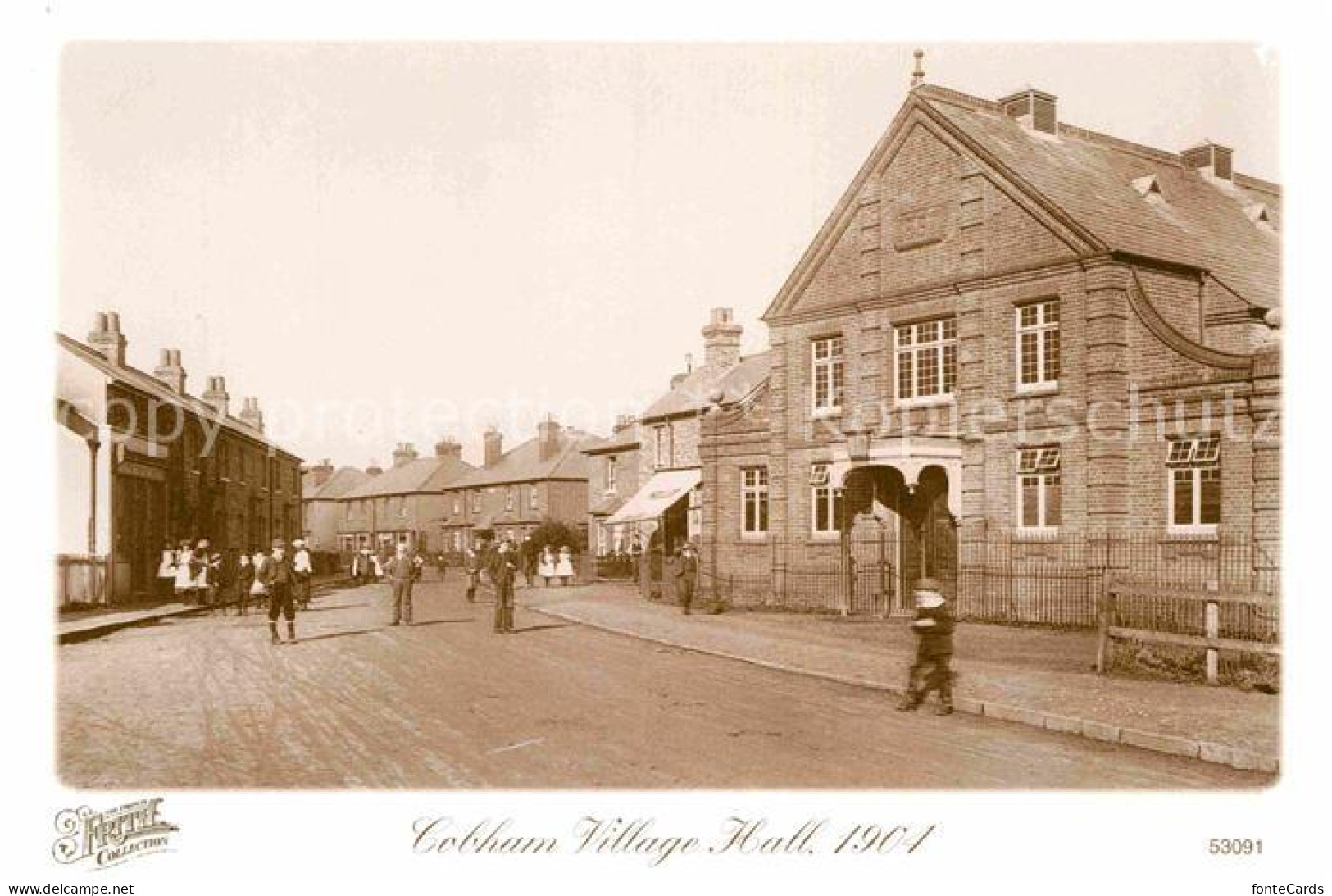 72792659 Cobham Village Hall 1904 Repro Francis Frith Collection  - Surrey