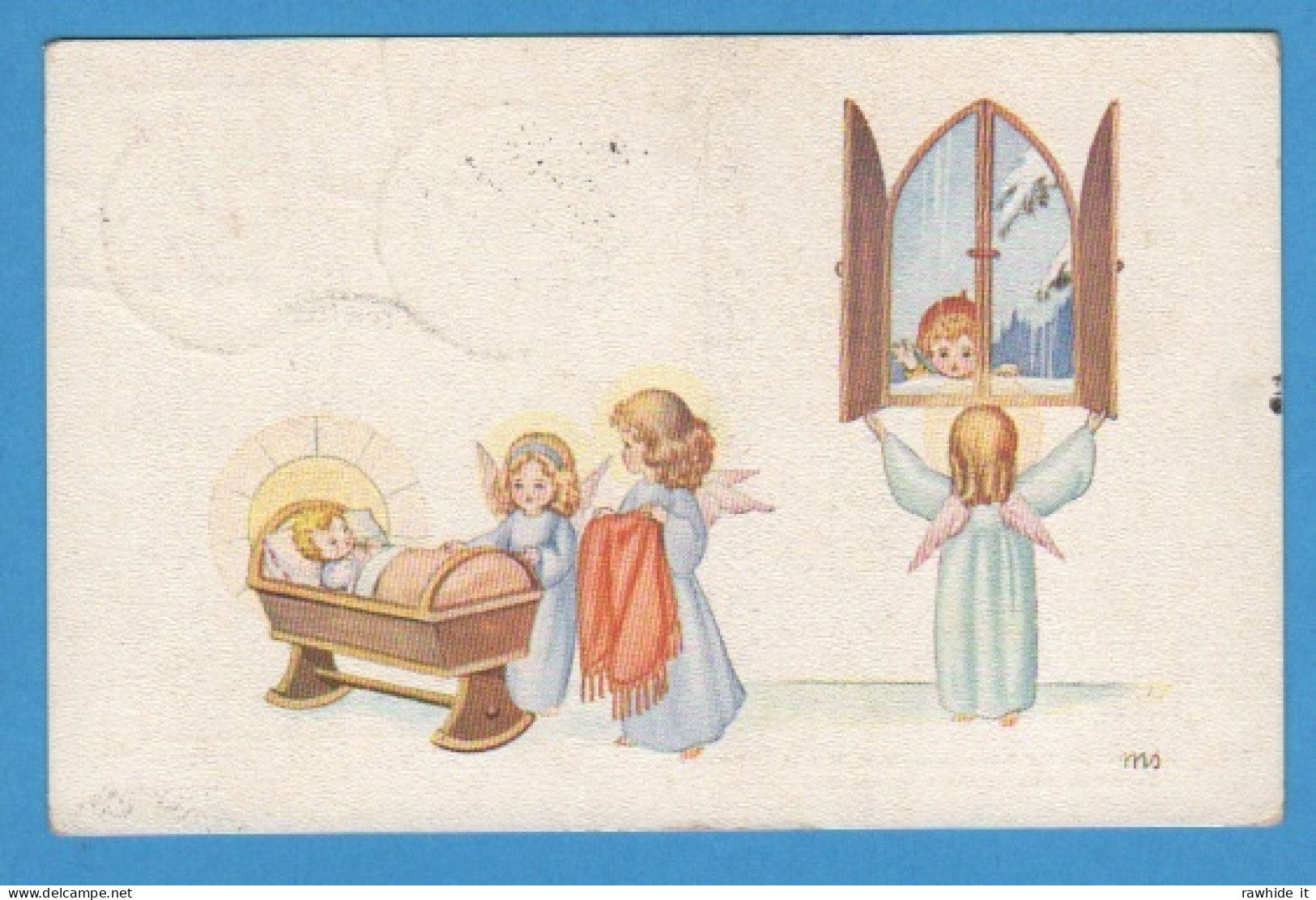 Natale Noel Weihnachten Christmas Angeli Gesù Bambino Anges Enfant Jesus Sign.Soffiantini - Otros & Sin Clasificación