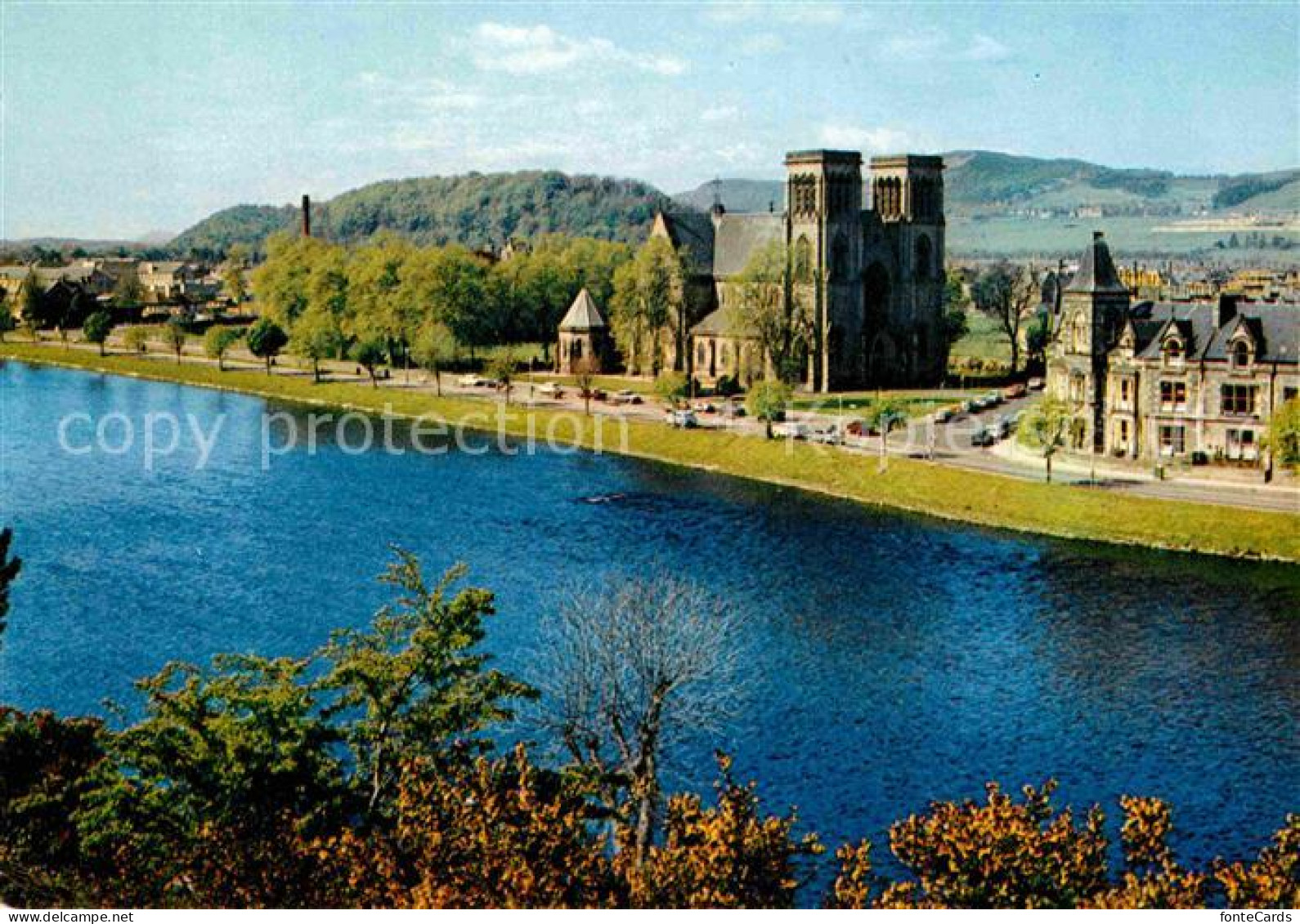 72787922 Inverness Highland Cathedral From The Castle Terrace Inverness Highland - Sonstige & Ohne Zuordnung