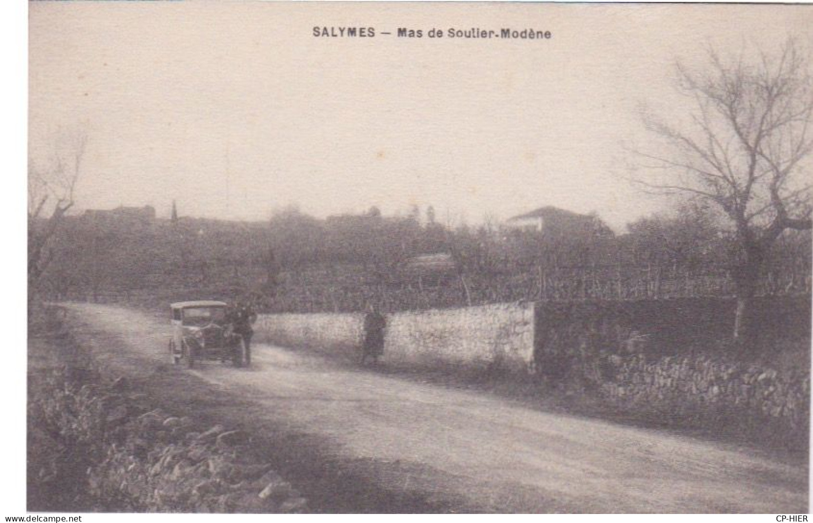 07 - ARDECHE - LES SALYMES - MAS DE SOULIER-MODENE  - AUTOMOBILE -  VITICULTURE - VIGNES - Autres & Non Classés