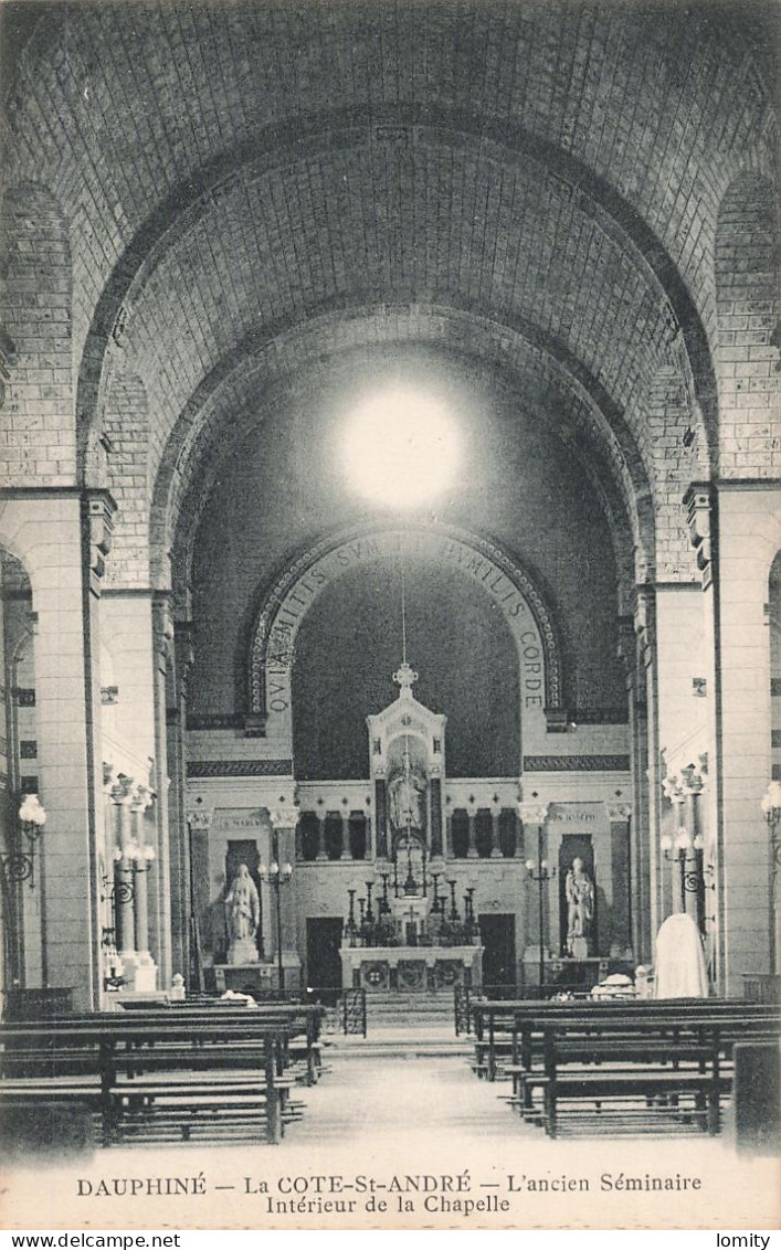 38 La Cote Saint André Ancien Séminaire Intérieur De La Chapelle CPA - La Côte-Saint-André