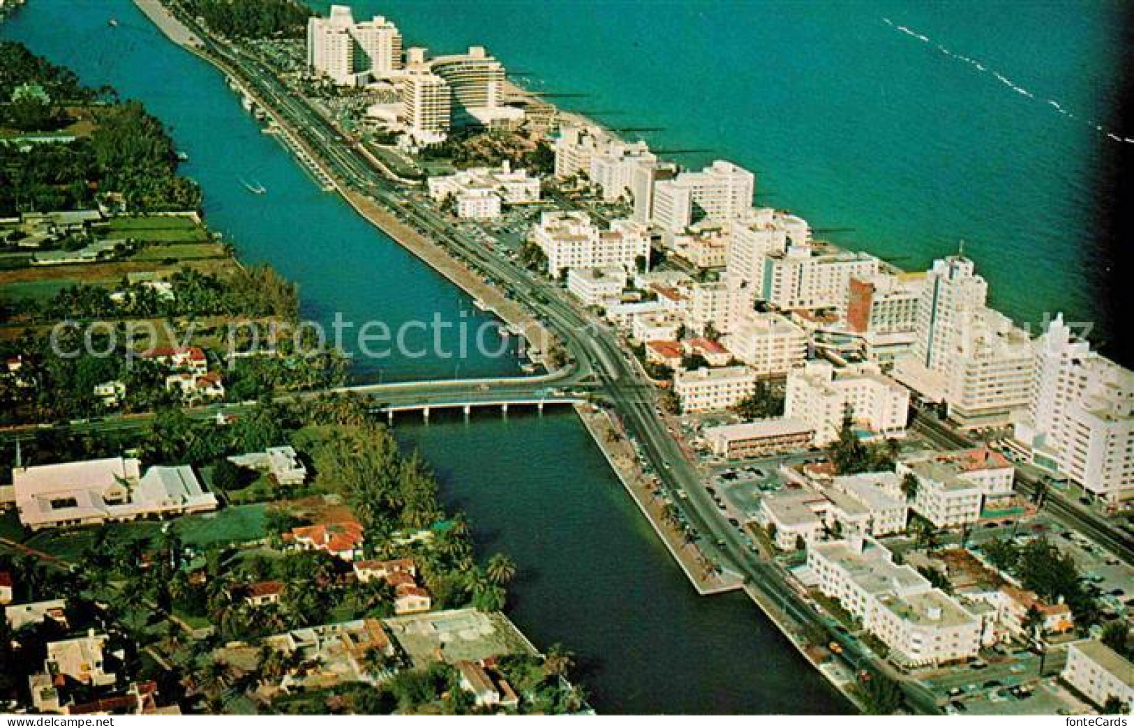 72784803 Miami_Beach Air View Of Hotel Strip - Autres & Non Classés