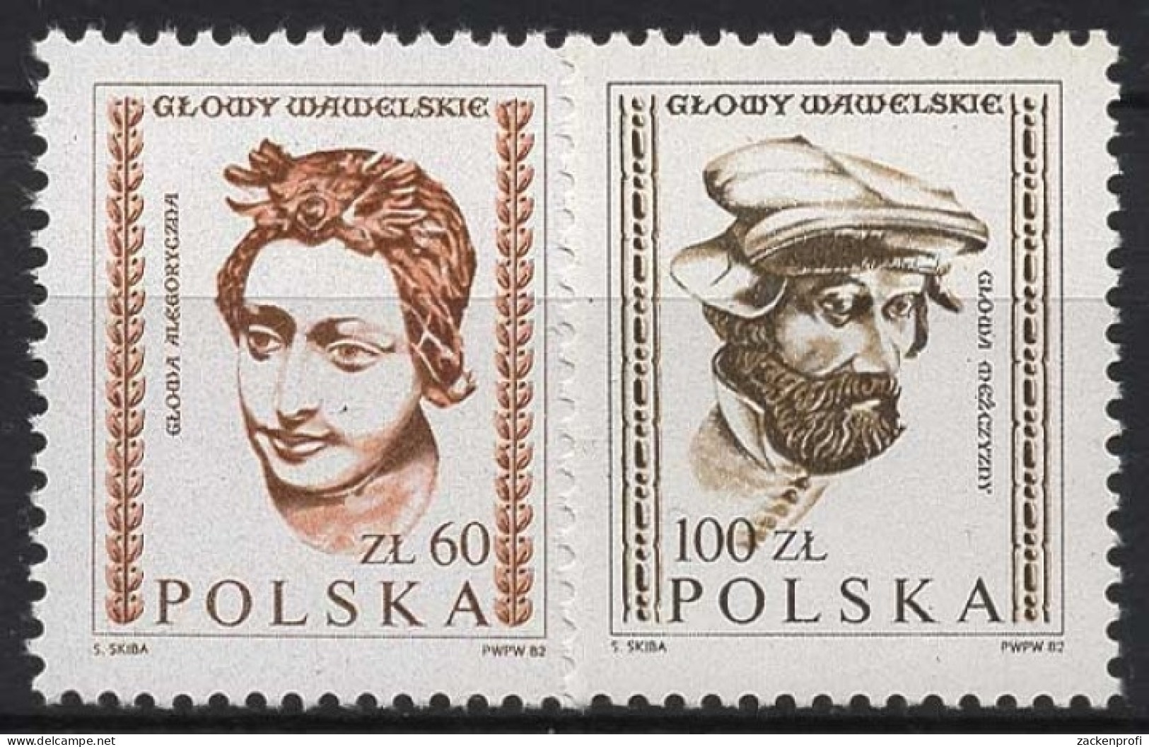Polen 1982 Wawel-Burg Holzschnitzerei 2829/30 Postfrisch - Unused Stamps