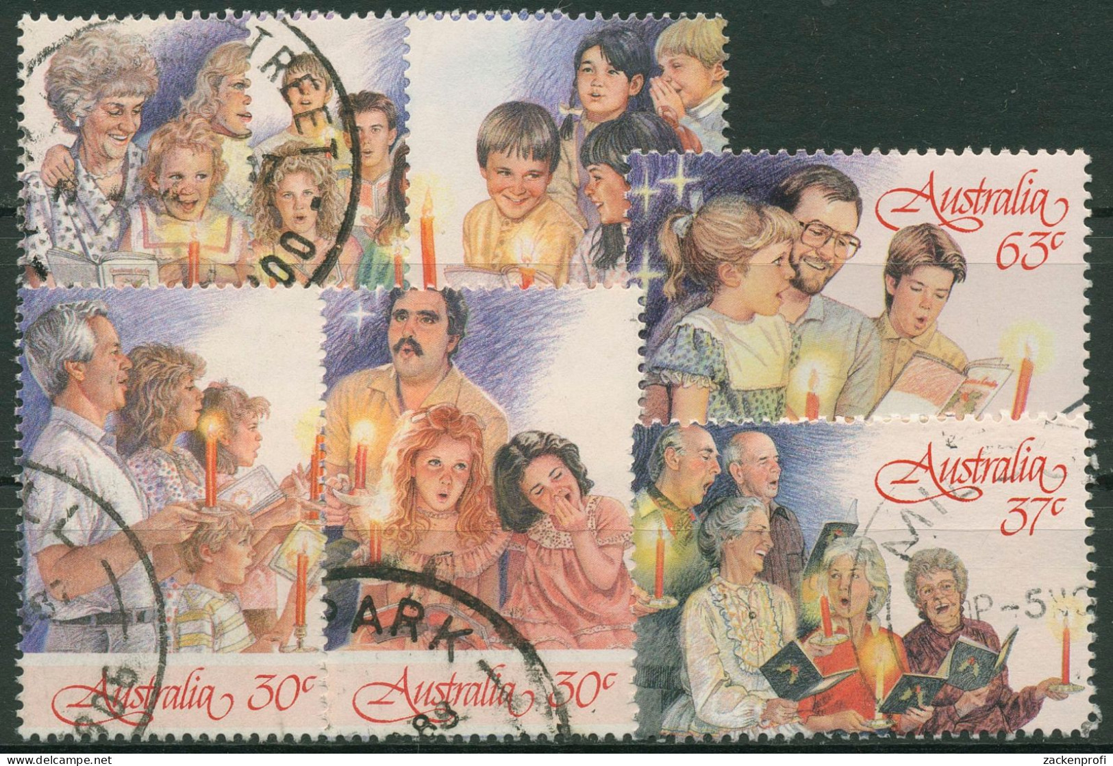 Australien 1987 Weihnachten 1067/73 Gestempelt - Used Stamps