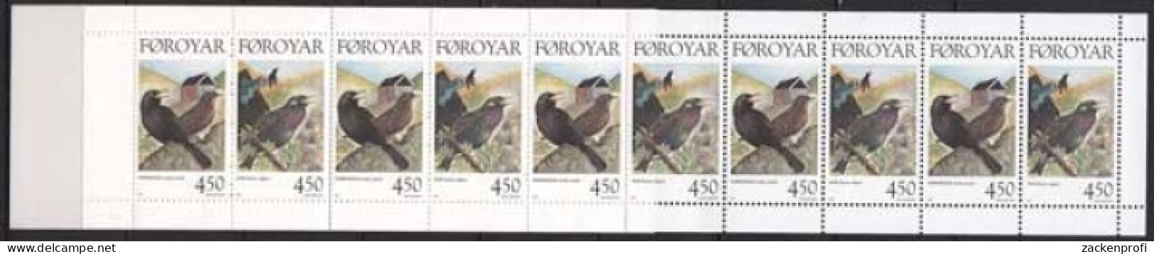 Färöer 1998 Standvögel Markenheftchen MH 15 Postfrisch (C17537) - Faroe Islands