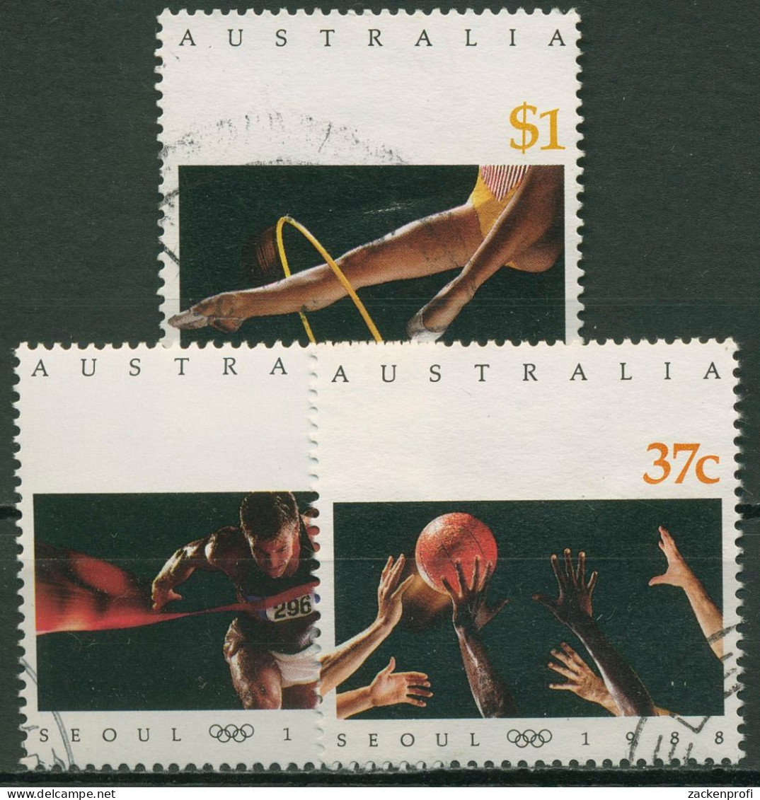 Australien 1988 Olympische Sommerspiele Seoul 1123/25 Gestempelt - Gebruikt