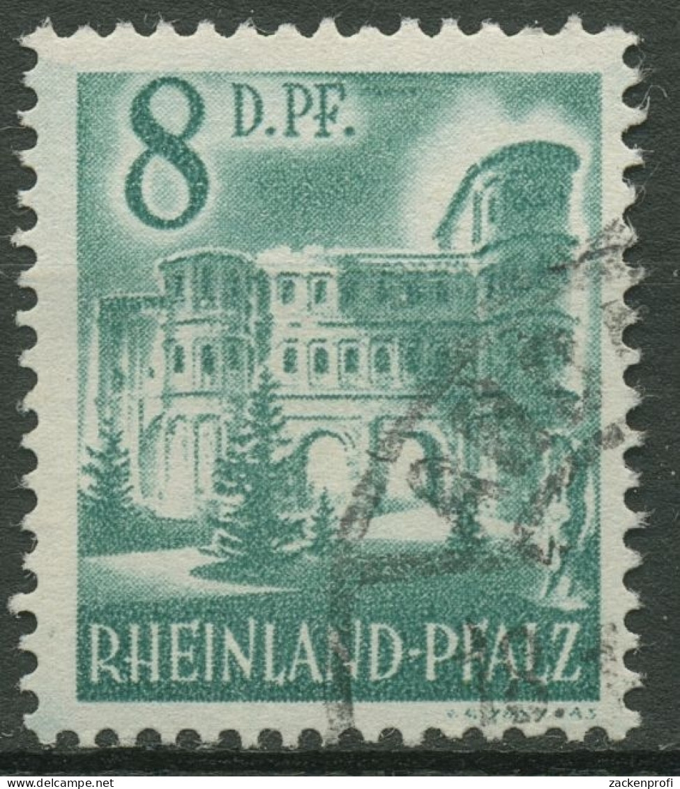 Französische Zone: Rheinland-Pfalz 1948 Porta Nigra Type III 18 Y III Gestempelt - Renania-Palatinato