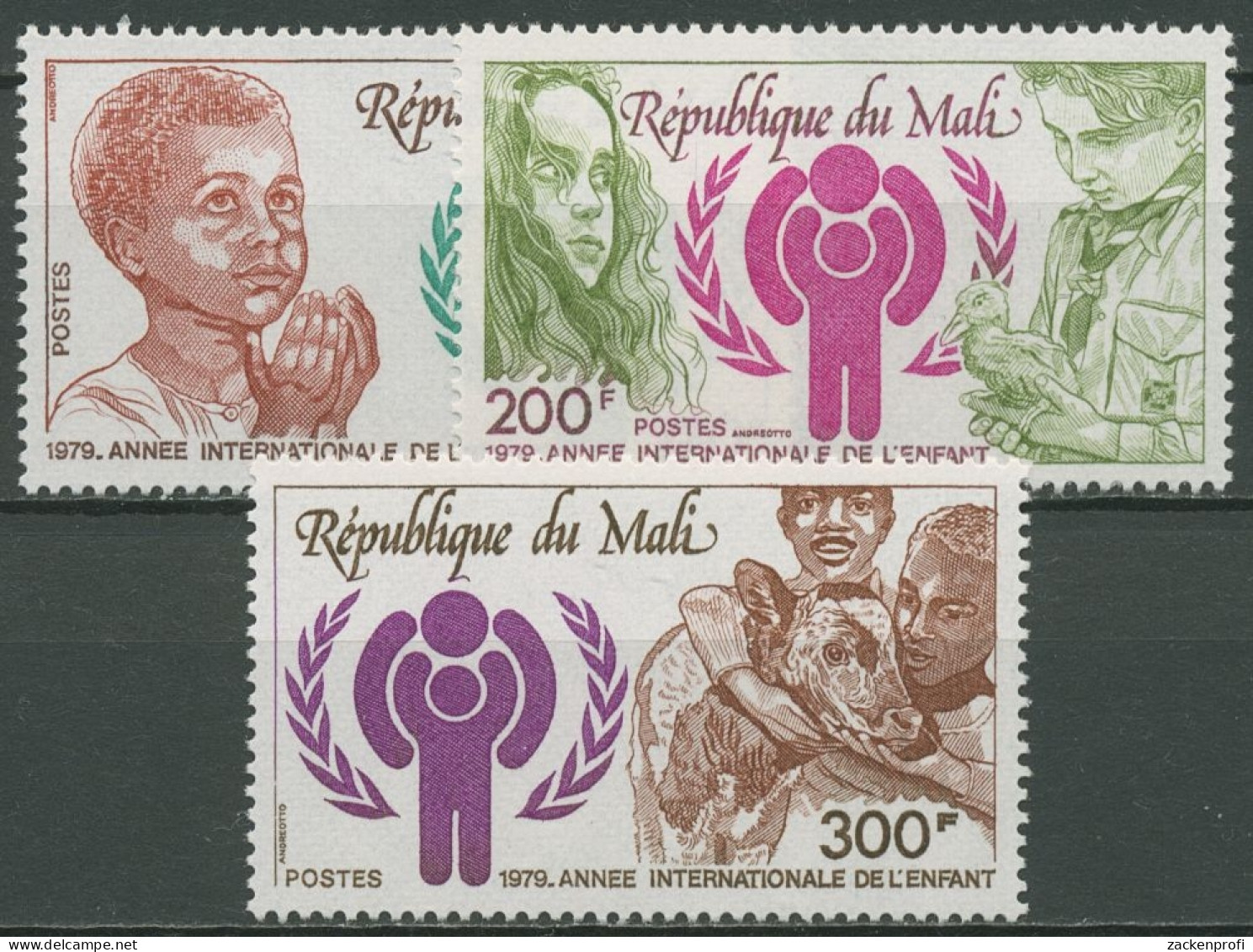 Mali 1979 Internationales Jahr Des Kindes 693/95 Postfrisch - Mali (1959-...)