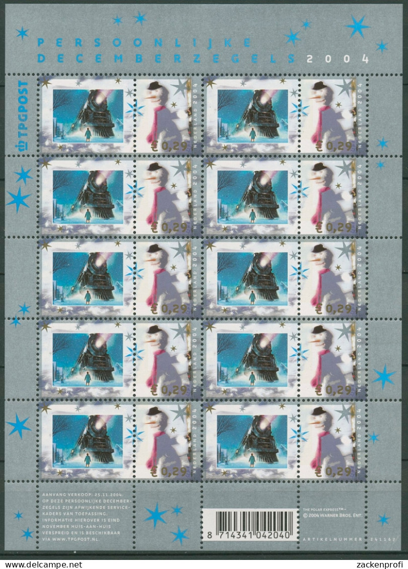 Niederlande 2004 Grußmarken Schneemann Kleinbogen 2274 K Postfrisch (C95880) - Unused Stamps