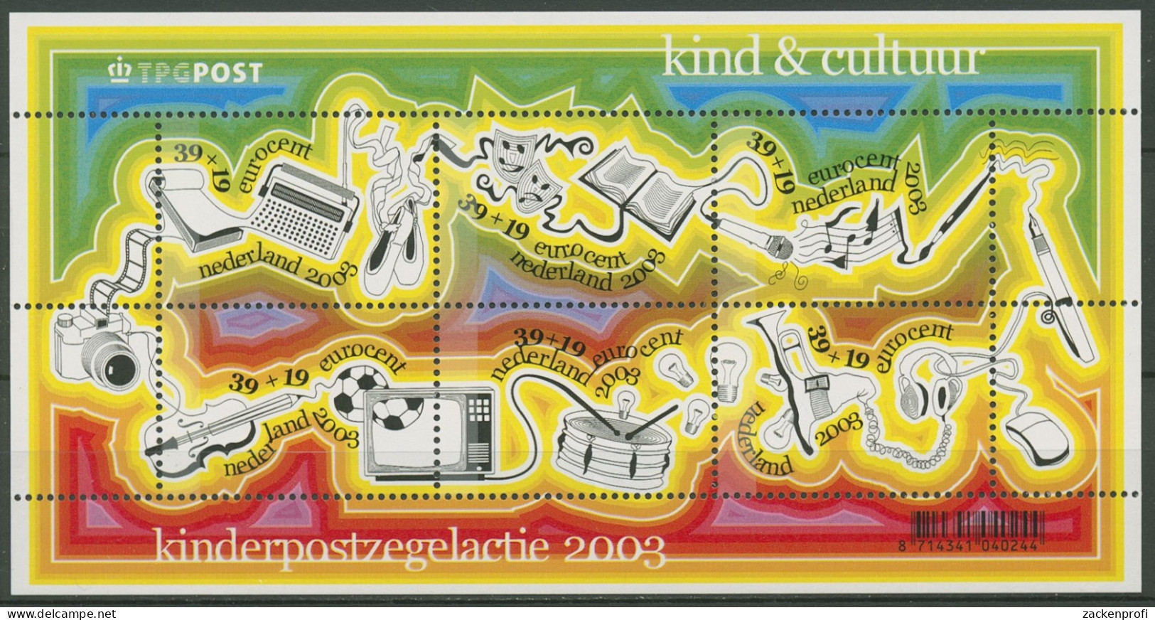 Niederlande 2003 Voor Het Kind Kultur Block 79 Postfrisch (C95796) - Bloques