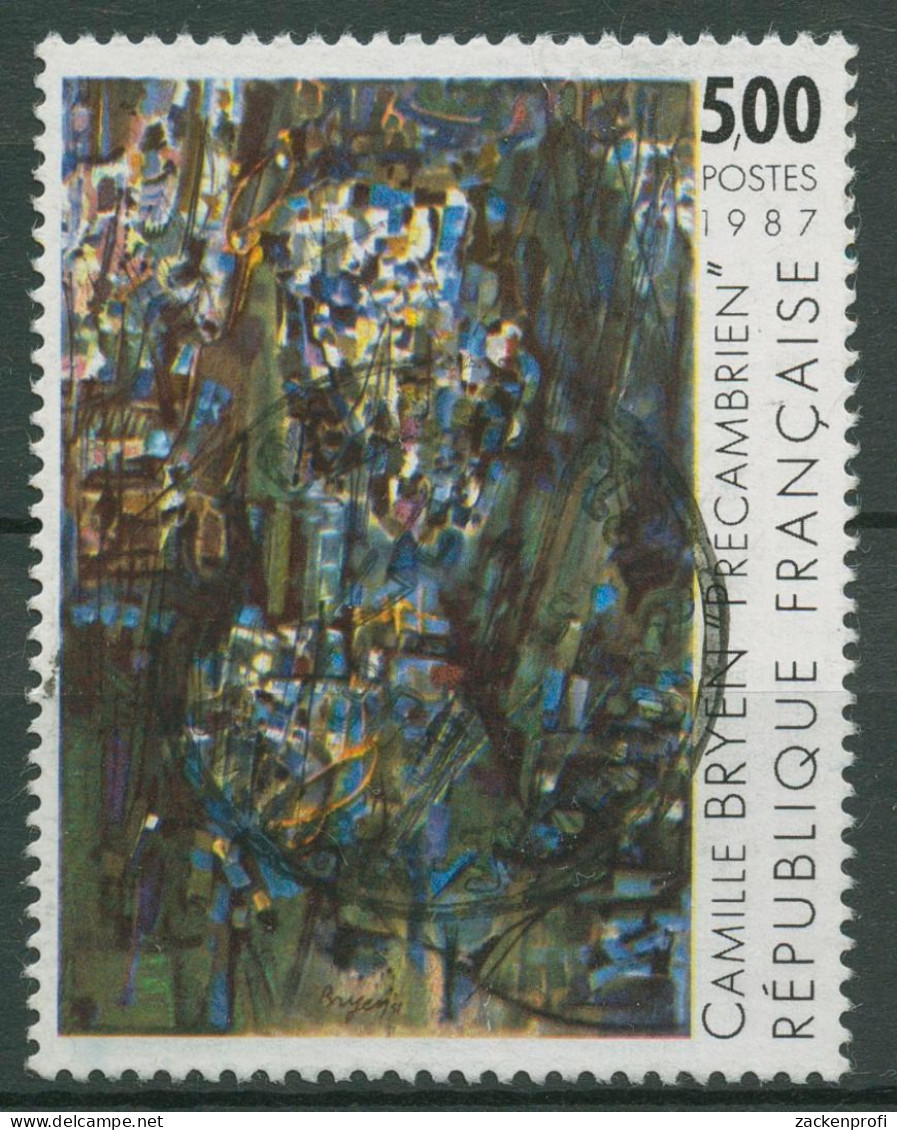 Frankreich 1987 Zeitgenössische Kunst Gemälde Camille Bryen 2627 Gestempelt - Used Stamps