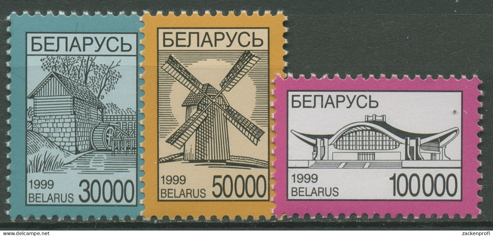 Weißrussland 1999 Nationale Symbole Mühlen 312/14 Postfrisch - Bielorussia