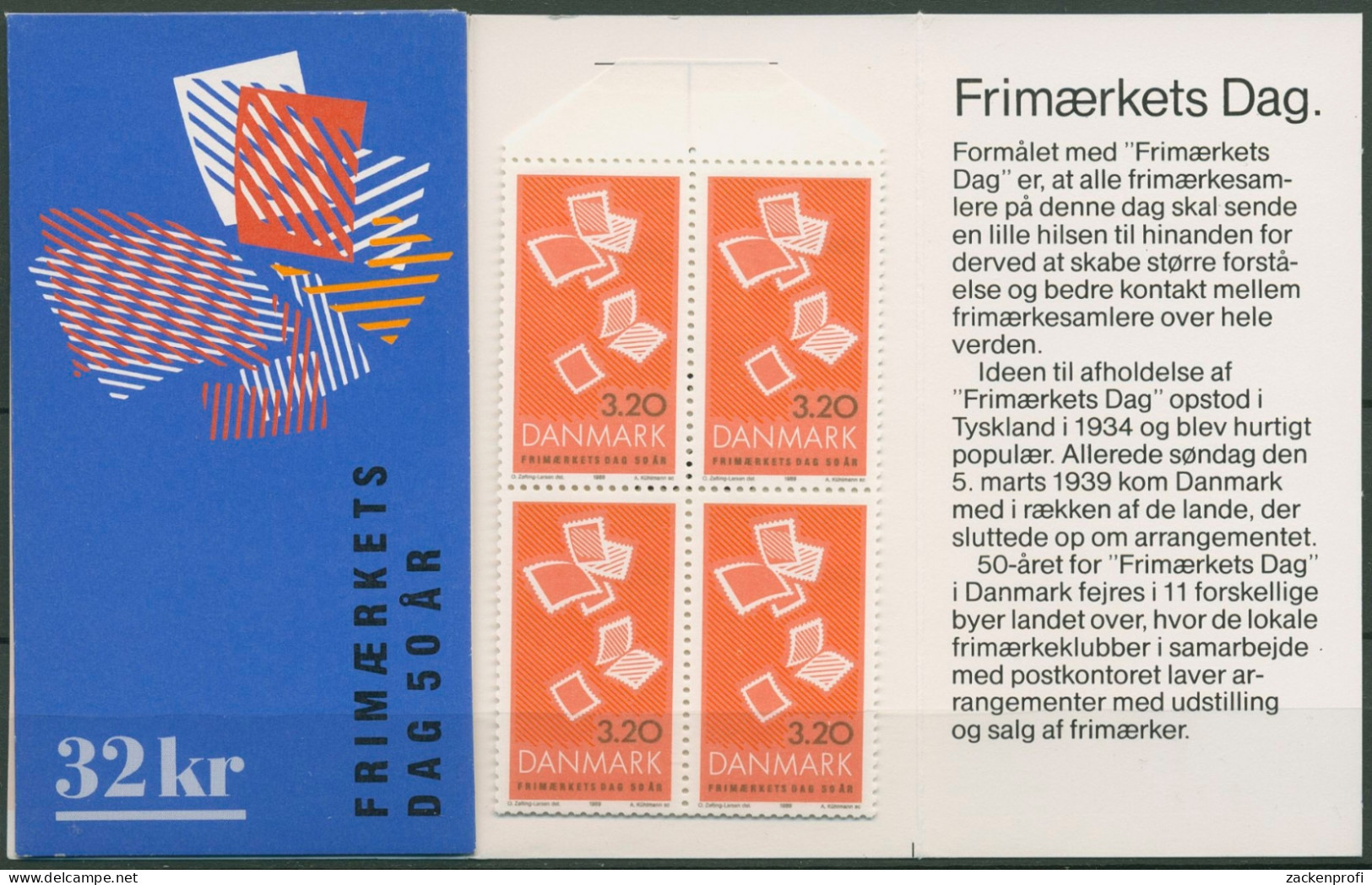 Dänemark 1989 Tag Der Briefmarke Markenheftchen 960 MH Postfrisch (C93034) - Markenheftchen