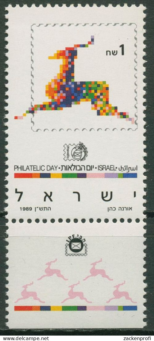 Israel 1989 Tag Der Briefmarke Postemblem 1142 Mit Tab Postfrisch - Ungebraucht (mit Tabs)