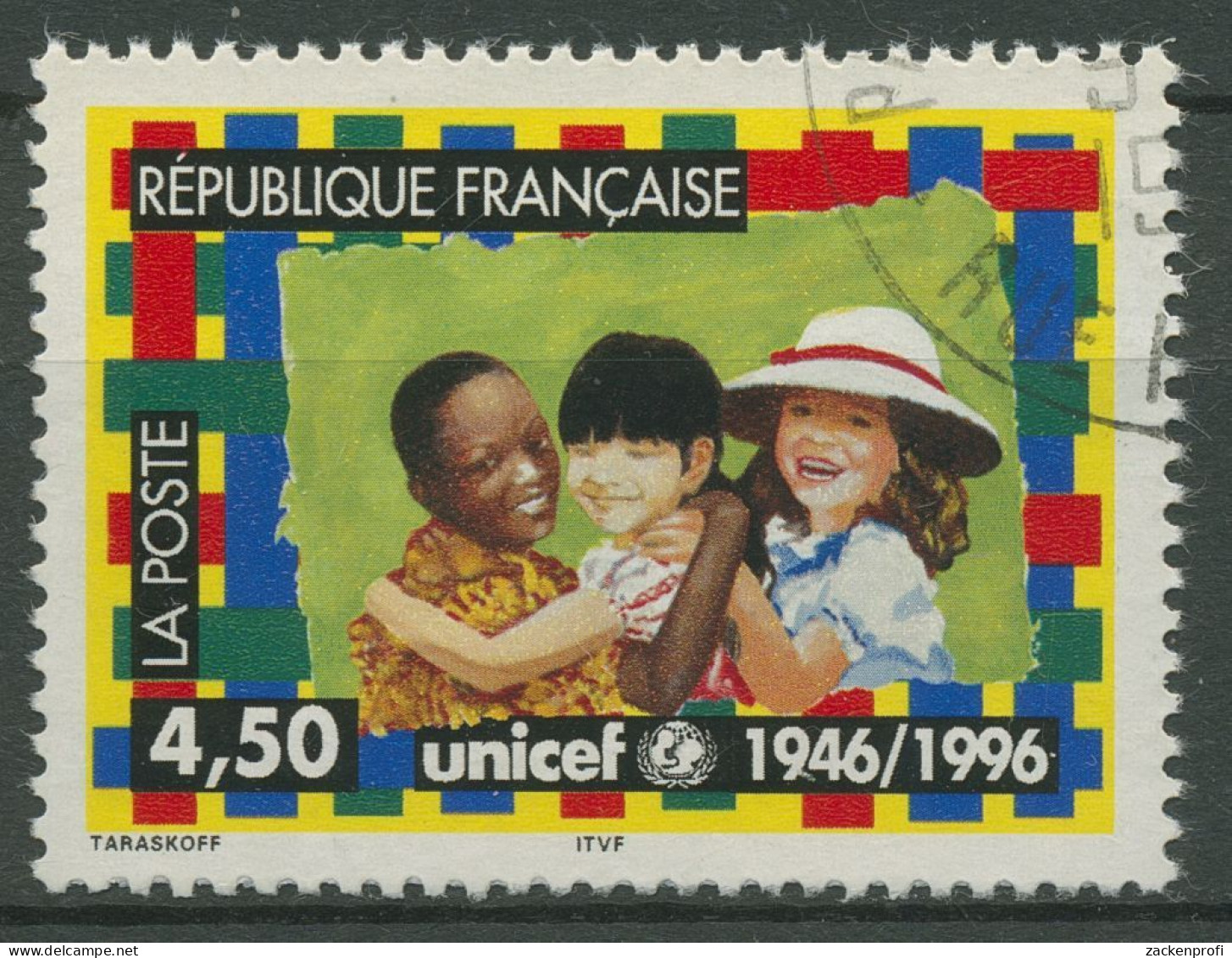 Frankreich 1996 Kinderhilfswerk UNICEF 3175 Gestempelt - Oblitérés