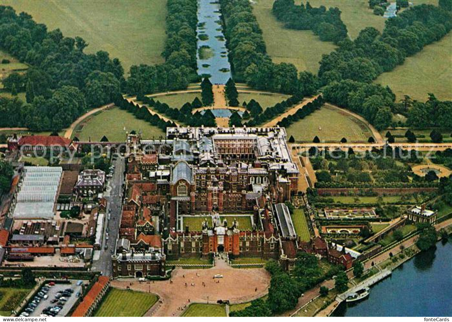 72783519 Middlesex Hampton Court Palace Fliegeraufnahme - Sonstige & Ohne Zuordnung