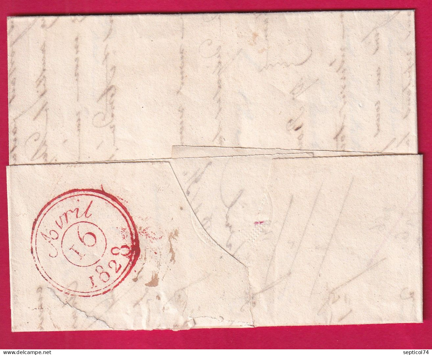 MARQUE 66 THANN HAUT RHIN 1828 POUR PARIS INDICE 15 LETTRE - 1801-1848: Précurseurs XIX