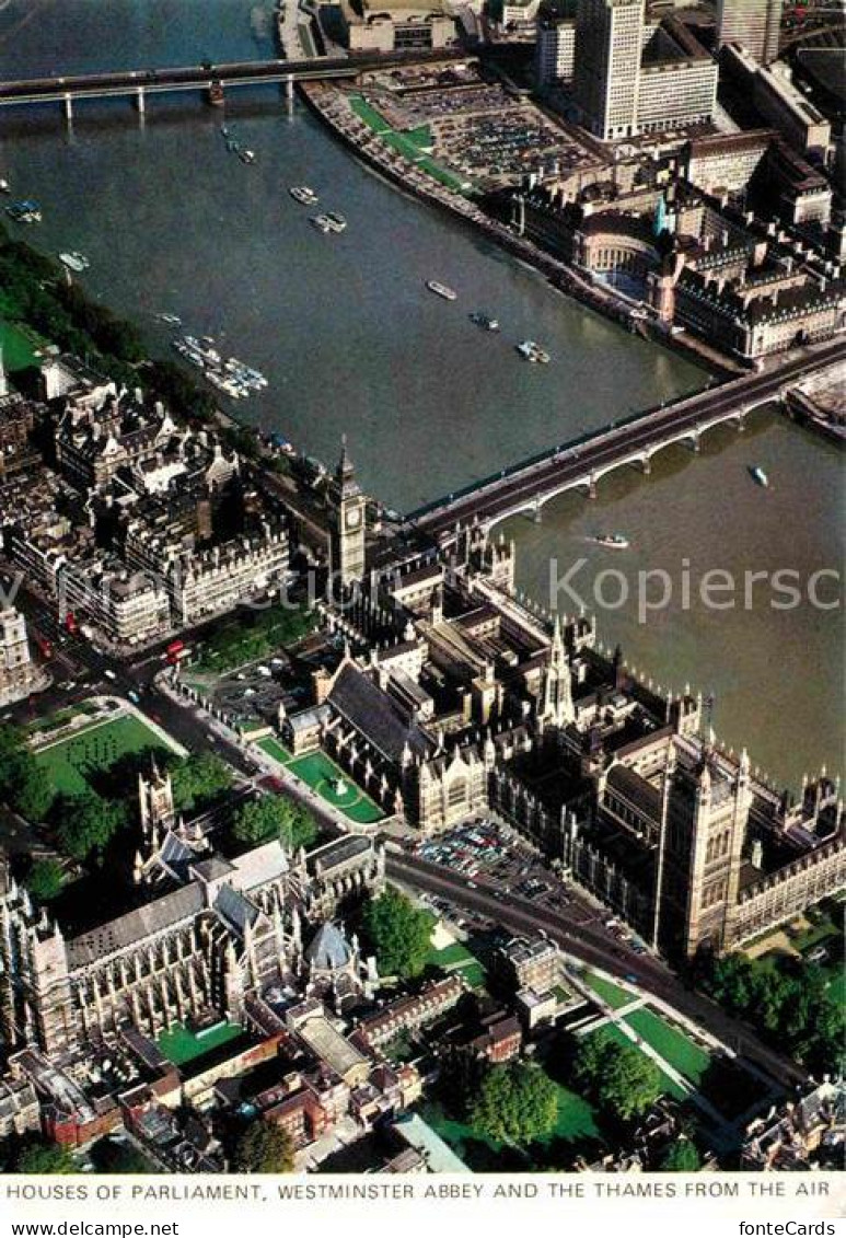 72782675 London Fliegeraufnahme Westminster Abbey Parliament Ant Thames - Other & Unclassified