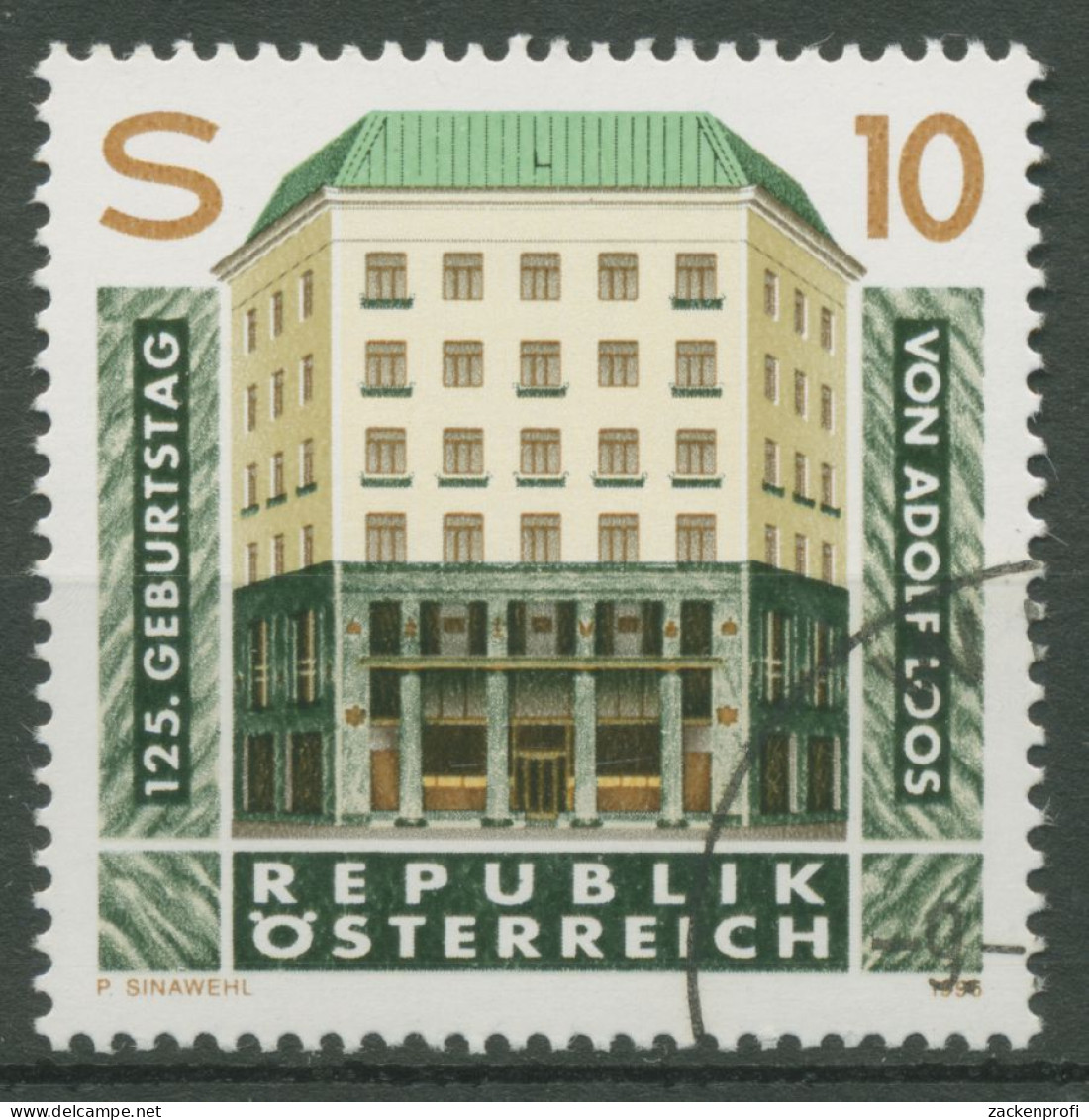 Österreich 1995 Architekt Adolf Loos Loos-Haus Wien 2145 Gestempelt - Used Stamps