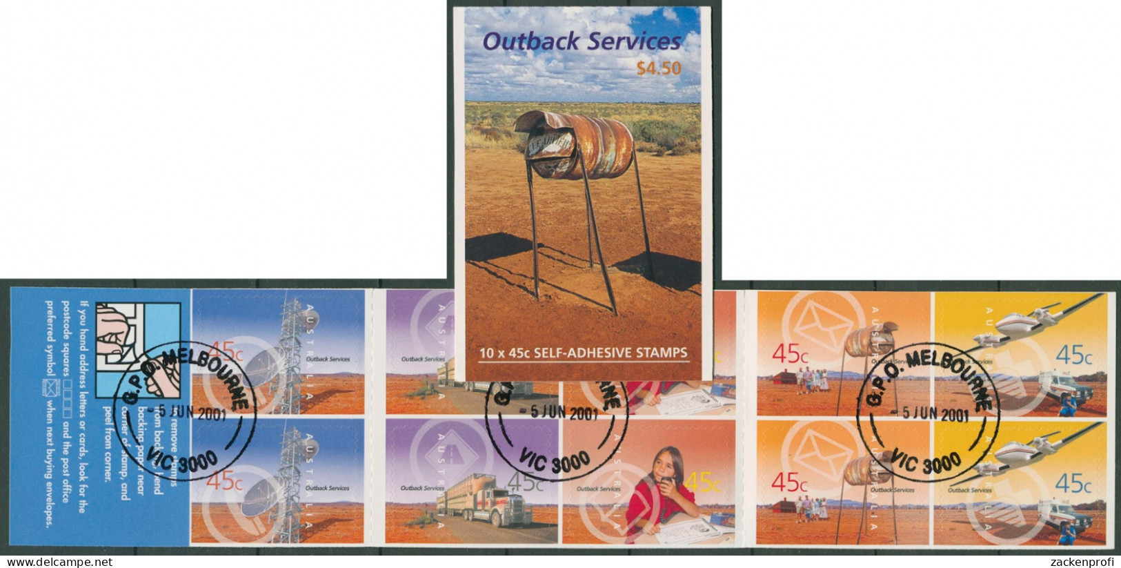 Australien 2001 Infrastruktur Im Outback MH 139 Gestempelt (C29586) - Libretti