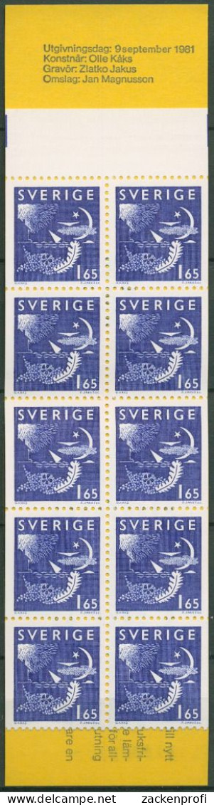 Schweden 1981 Tag Und Nacht Markenheftchen 1158 MH Postfrisch (C60729) - 1981-..