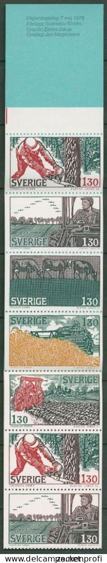 Schweden 1979 Landwirtschaft Markenheftchen MH 72 Postfrisch (C60571) - 1951-80