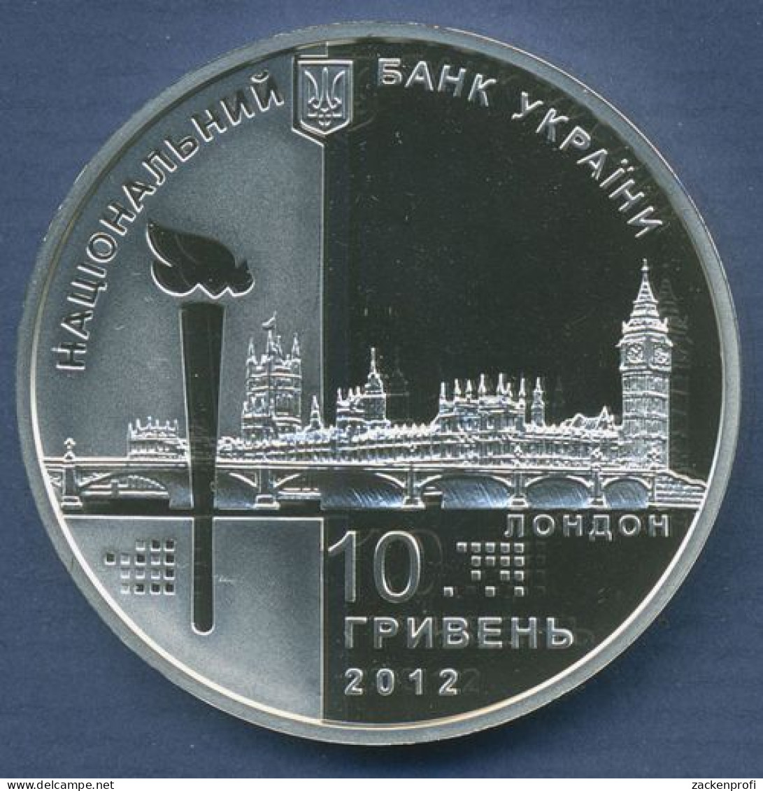 Ukraine 10 Hryven 2012 Olympische Sommerspiele London, Silber, KM 676 PP (m4736) - Ukraine