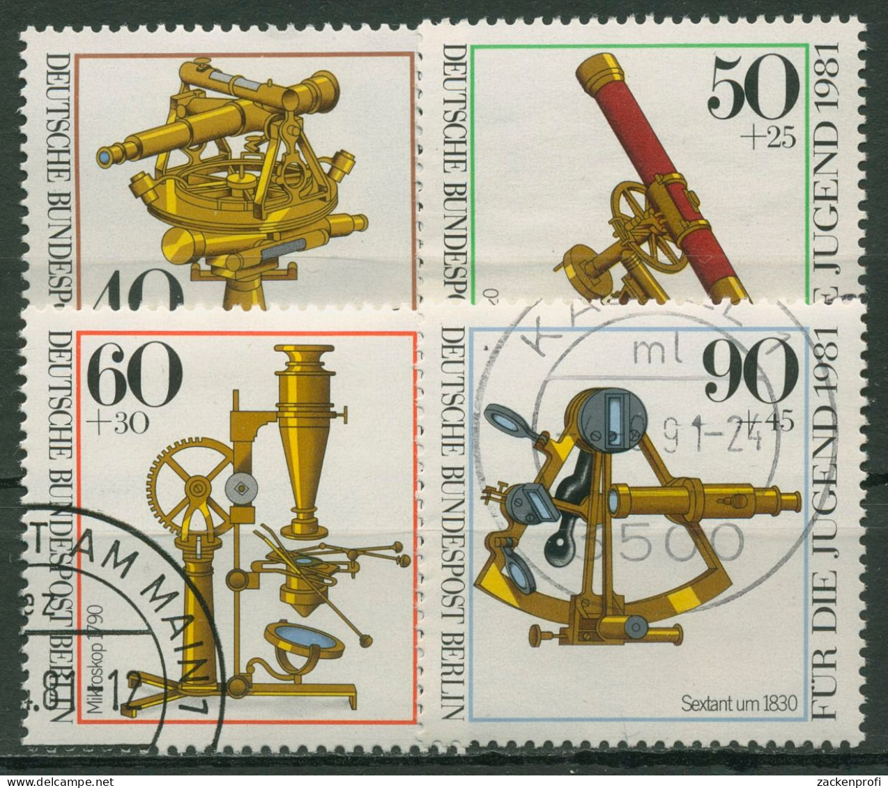 Berlin 1981 Optische Instrumente 641/44 Gestempelt - Used Stamps