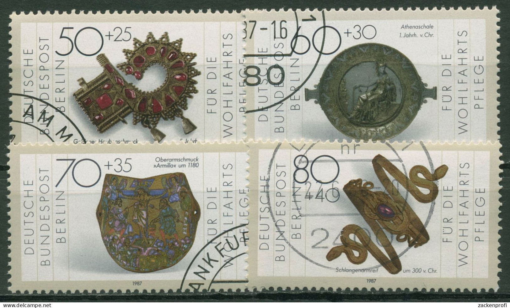 Berlin 1987 Gold-und Silberschmiedekunst 789/92 Gestempelt - Used Stamps