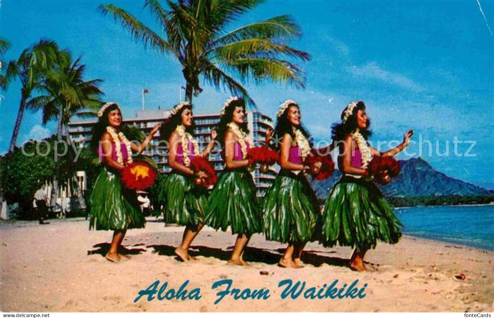 72781254 Waikiki Graceful Rhythic Dancers Of Hawaii - Andere & Zonder Classificatie