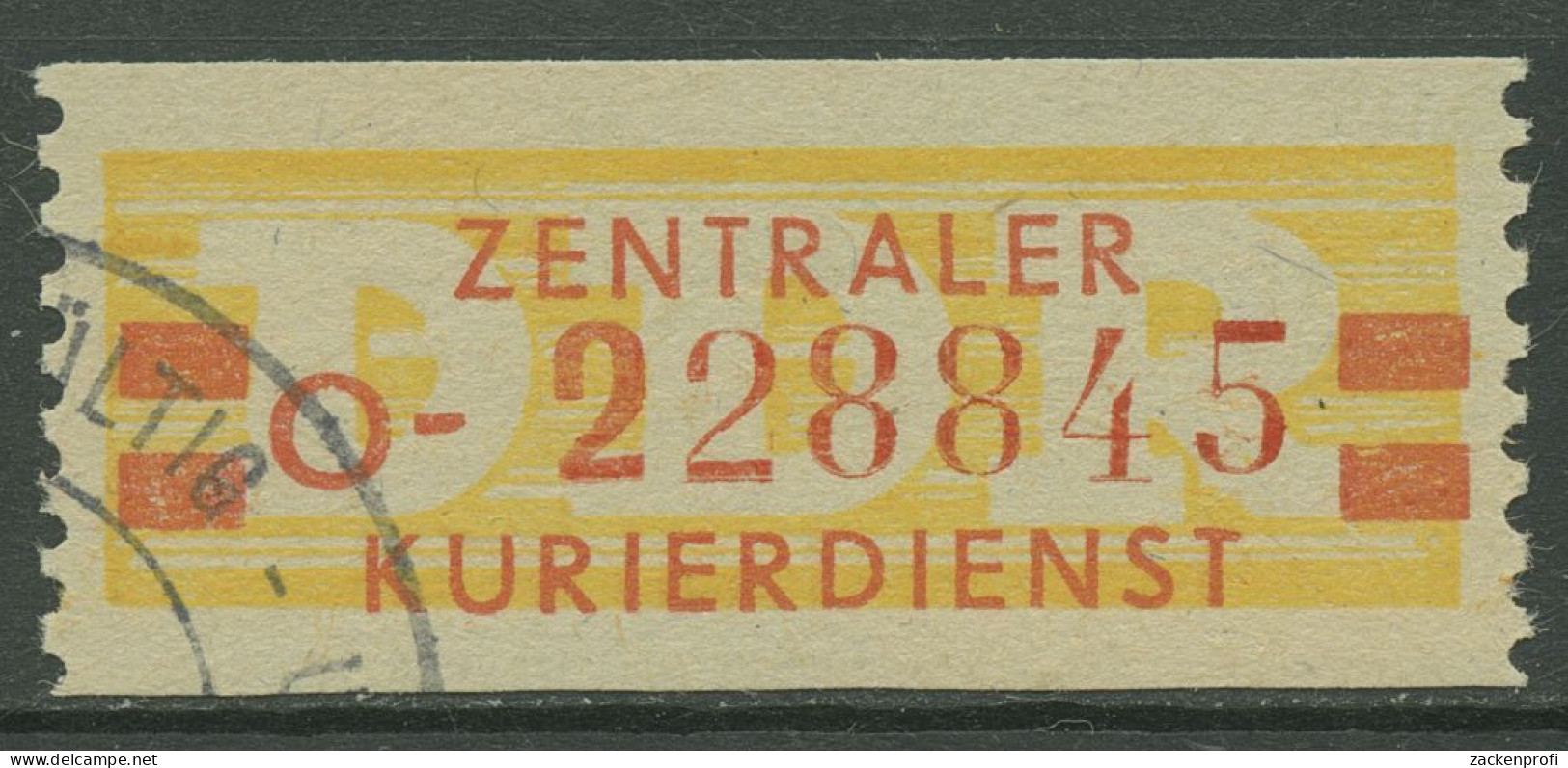 DDR 1958 Wertstreifen Für Den ZKD 19 I O Nachdruck Gestempelt Ungültig - Otros & Sin Clasificación