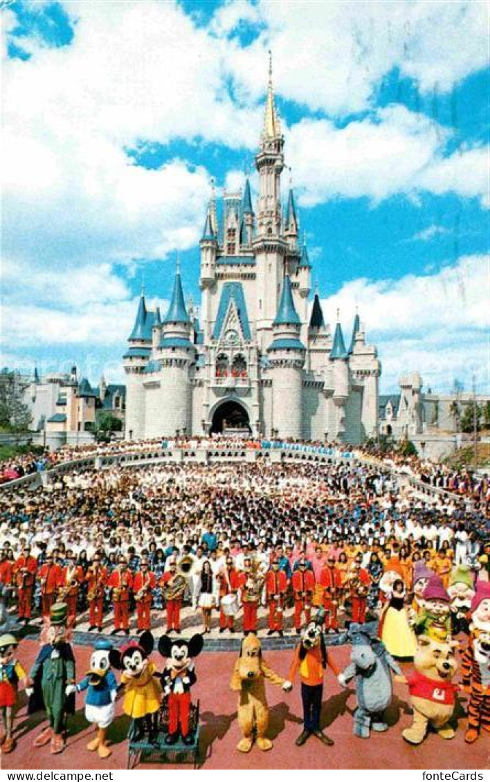 72780650 Walt_Disney_World Cinderella Castle Mickey Mouse Donald Duck Pluto  - Altri & Non Classificati