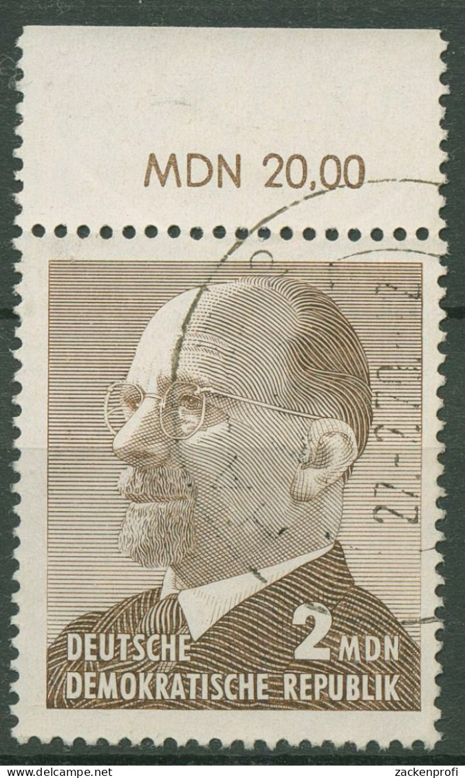 DDR 1965 Walter Ulbricht, Währung MDN, 1088 X Oberrand Gestempelt - Used Stamps