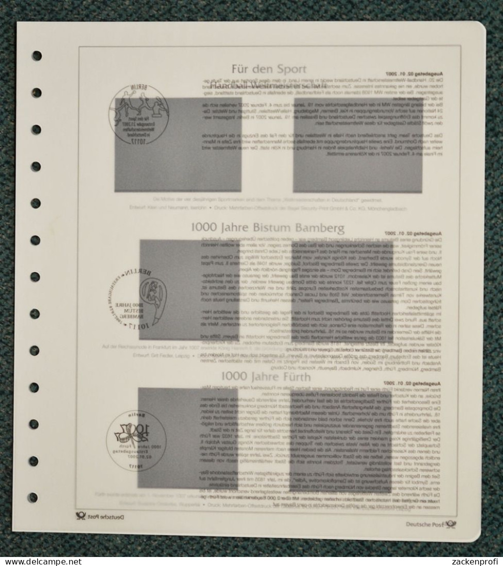 DEUTSCHE POST Deutschland Plus Für Ecken 2007 Gebraucht (Z460) - Afgedrukte Pagina's