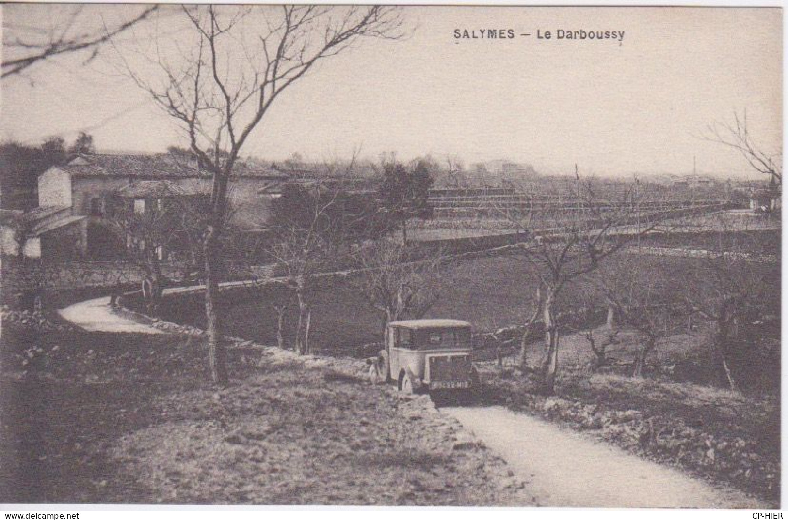 07 - ARDECHE - LES SALYMES - LE DARBOUSSY  - AUTOMOBILE  SUR LA ROUTE DE LA  VITICULTURE - VIGNES - Autres & Non Classés