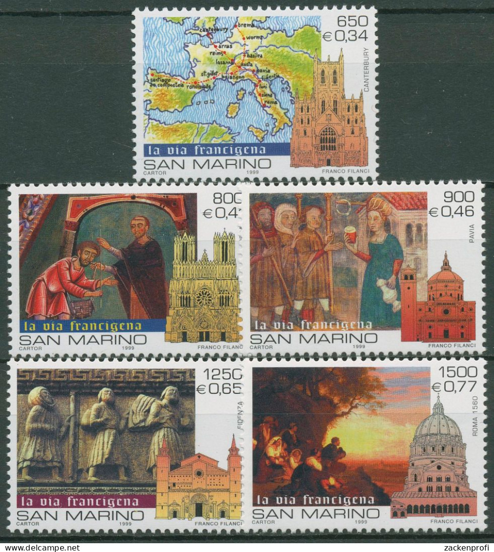 San Marino 1999 Heiliges Jahr Pilgerreisen 1840/44 Postfrisch - Nuevos