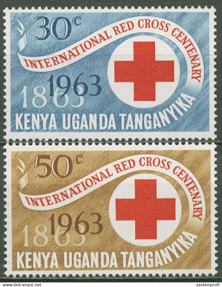 Ostafrikanische Gemeinschaft 1963 100 J. Int. Rotes Kreuz 130/31 Mit Falz - Kenya, Oeganda & Tanganyika