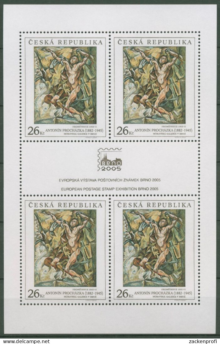 Tschechische Republik 2004 BRNO'05 Gemälde 390 K Postfrisch (C62784) - Blocs-feuillets