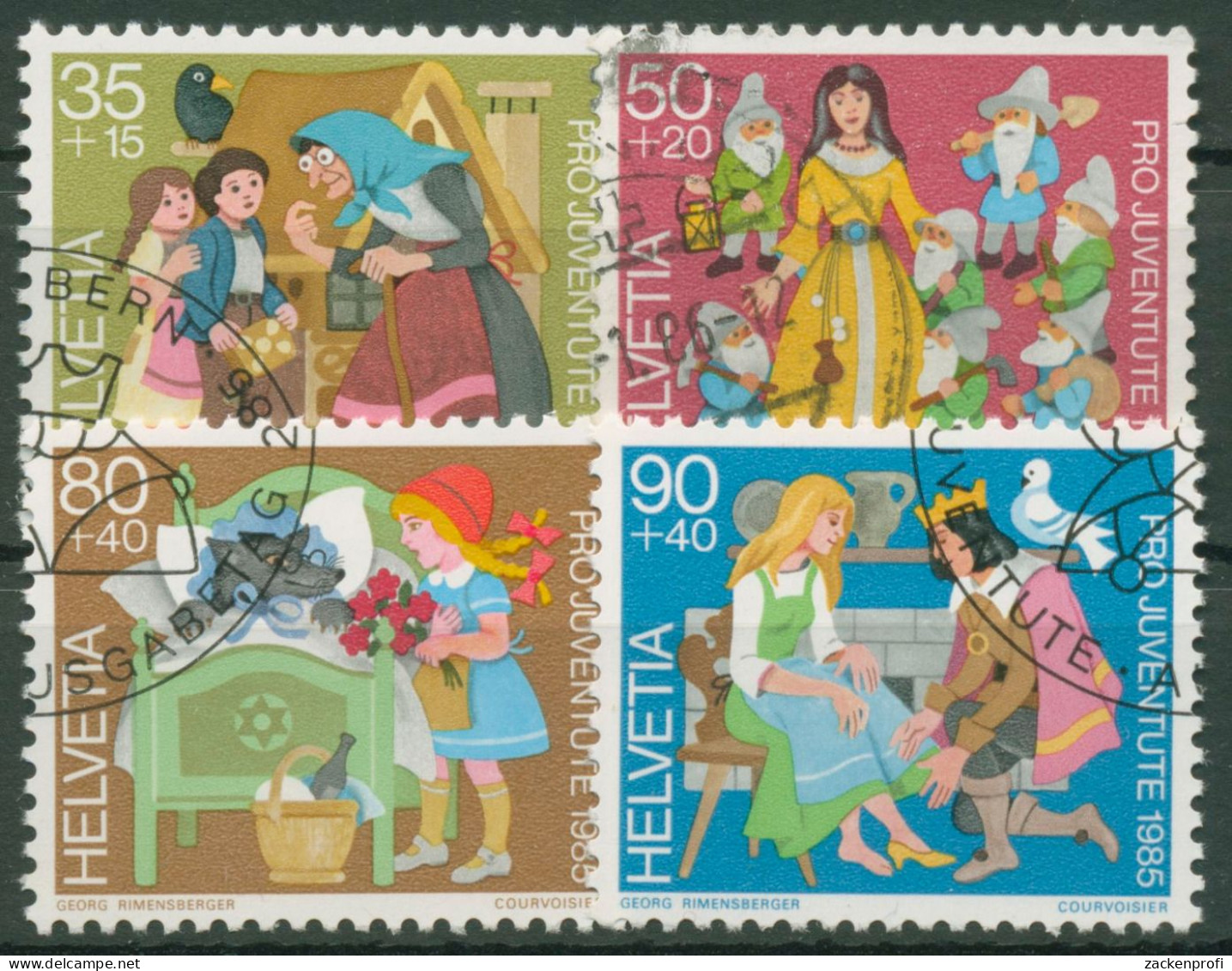 Schweiz 1985 Pro Juventute Märchen 1304/07 Gestempelt - Used Stamps