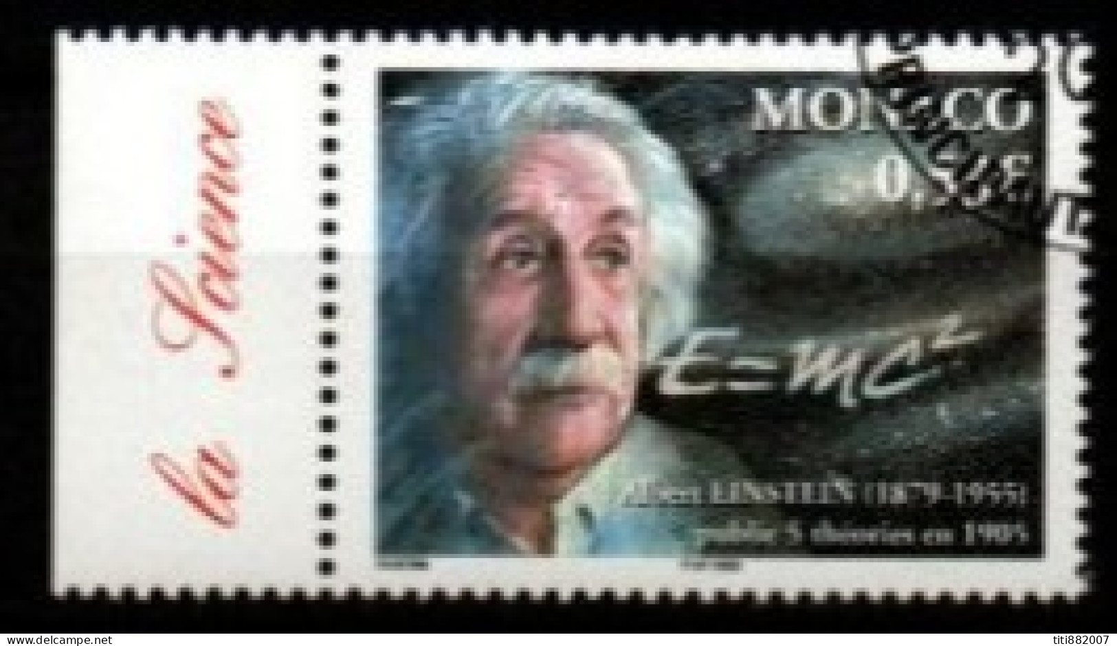 MONACO   -   2005 .  Y&T N° 2484 Oblitéré.  E=mc2 / Einstein - Used Stamps