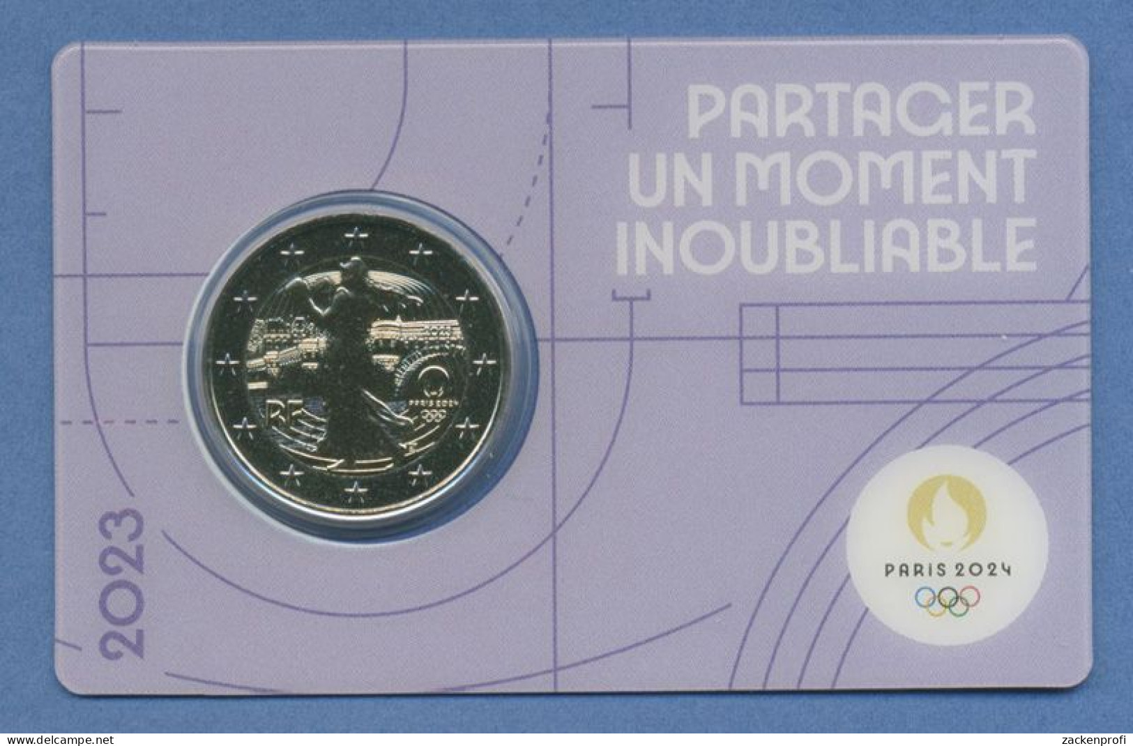 Frankreich 2 Euro 2023 Olympische Sommerspiele 2024, Vz/st (m5669) - Frankreich