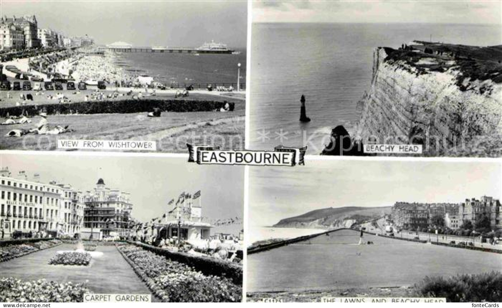 72780044 Eastbourne Sussex From Wishtower Beachy-Head Carpet-Gardens  Eastbourne - Other & Unclassified