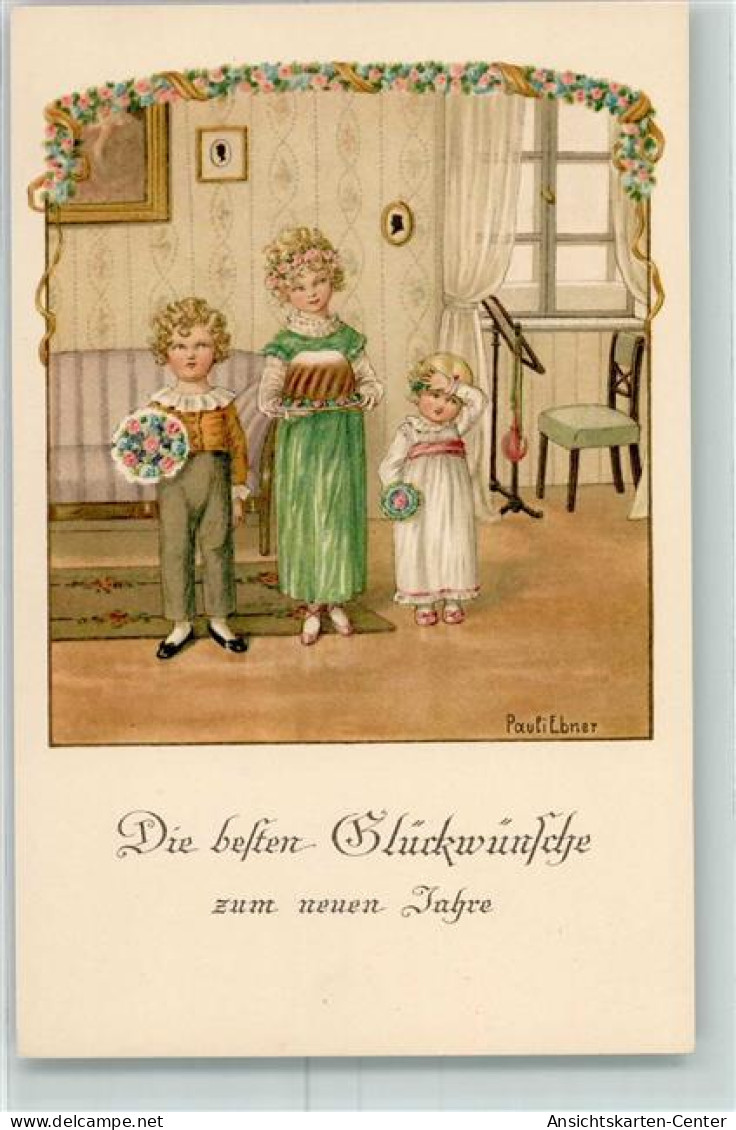 13156608 - Verlag Roekl Nr. 1350  Neujahr Kuchen  AK - Ebner, Pauli