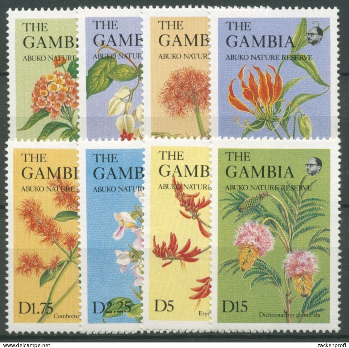 Gambia 1987 Blüten Blumen Pflanzen 691/98 Postfrisch - Gambie (1965-...)